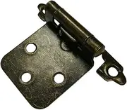 [Merriway] BH05999 Antique Bronze Amerock Style Self Close Face Frame Cabinet Hinge, 3/8-Inch - Pack of 2