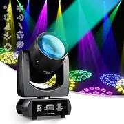 Moving Head DJ Lights, 200W LED Stage Light Beam Spot, Beam Stage Light RGBW Sound Activated for Wedding Live Show Christmas Party 18 Prism Style