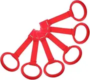 Infant Pull Ring Set 6pcs Toddler Crib Pull up Rings Standing Assistant Toys for Early Learning