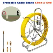 6mm 100M Traceable Cable Rodder Rod Reel Copper trace Wire Telstra NBN Tool