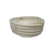 Insulated Drain Pipe - 19mm x 20M - Creamy White