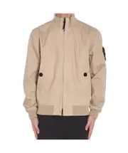 Stone Island Compass Patch High-Neck Bomber Jacket S,XL,L,XXL beige