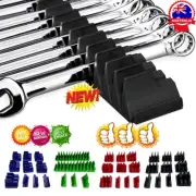 10Pcs 23 Wrench Organizer Storage Plastic Rack Spanner Tools Holder 4 Color KC