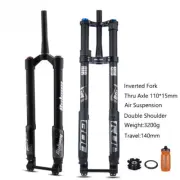 Double Shoulder Inverted Fork MTB Bicycle Fork 26/27.5/29in Boost Travel 140mm