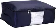 NOLITOY 1pc Large Oxford Fabric Storage Bag for Blankets and Quilts Washable Space-saving Organizer Handle for Seasonal Storage