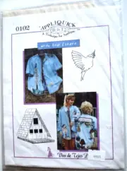 APPLIQUIK DDT WREN REAL ESTATE APPLIQUE PATTERN # 0102 NEW UNCUT VINTAGE