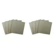 8pc Annabel Trends Coaster/Placemat Set Square Recycled Leather 10x10cm Stone