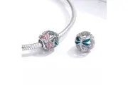 Solid 925 Sterling Silver Dragonfly Animal Pandora Inspired Charm