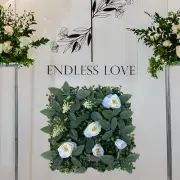 Grass Wall Panel Privacy Hedge Screen 12 inch for Balcony Indoor Wedding