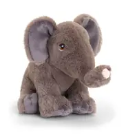 Keeleco 18cm Elephant Kids/Children Animal Soft Plush Stuffed Toy Grey 3y+