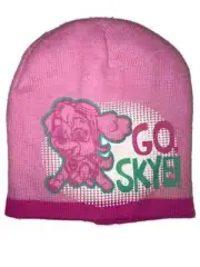 Nickelodeon Girls Pink Paw Patrol "Go Skye!" Knit Beanie Winter Stocking Hat