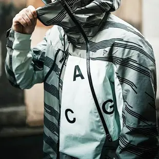 全新現貨 極罕 Nike-Lab ACG ALPINE JKT AOP暗泥灰淺綠 924075-004 風衣大衣飛行外套夾克 Gore-Tex 黃金M號