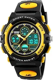 [Dayllon] Kids Digital Watch Outdoor Sports 50M Waterproof Electronic Watches Alarm Clock 12/24 H Stopwatch Calendar Boy Girl Wristwatch