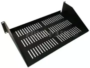 2 Space Cantilever Keyboard Server Data Rack Mount Shelf 19" 2U 10" Deep Vented
