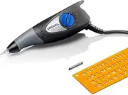 Dremel 290 Engraver Compact Engraving Pen 35W with Engraving Tip and Craft Stencil for Engraving Wood, Metal, Ceramics, Plastic, Leather