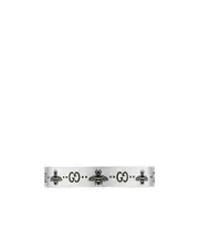 GG-engraved silver ring 11,12,13,16,17,19,10 White