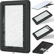 Protector for Starlink Gen3, Satellite Dish Accessories, Transparent PVC Material+900D Fabric, Weather-Resistant, Dustproof and Waterproof, for Maximum Signal Performance & Durability, Black