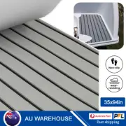 90x240cm Boat Flooring Foam EVA Marine Teak Decking Sheet Self Adhesive V Groove