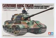 Tamiya 35164 1:35 German King Tigerwith the Production Turret Military Tank Kit