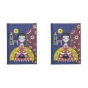 2x Lantern Studios Ellen G A6 Journal/Notebook Hardcover Stationery French Lady