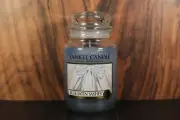 YANKEE CANDLE 22 oz. *RARE BEAUTY* BLUE SATIN SASHES NEVER BURNED SOUND OF MUSIC