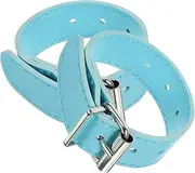DINHEAROM 1 Pair PU Bike Basket Strap Detachable Front Container Attachment for Cycling Durable Wear Resistant Design for Bicycles