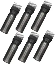 VICASKY 6pcs Hair Dye Applicator Bottles with Graduated Scale Lightweight Root Comb Bottle for Precise Hair Coloring for Salon and Home Use