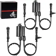 2set of Ignition Coil & Spark Plug Cap Compatible with Shadow 750 Shadow ACE 750 Aero 750 Spirit 750 VT750 1998-2019
