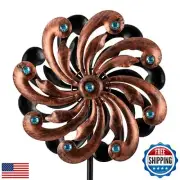 VEWOGIFT Metal Wind Spinners Outdoor, Kinetic Wind Sculptures and Spinners wi