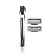Sensitive Skin Men's Unisex Metal Razor 5-Blade Refills MACH3 Handle Compatible
