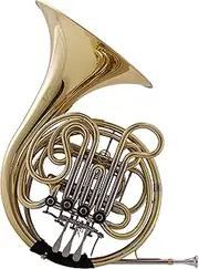 Harmonics Double French Horn F/Bb 4 Keys with Gold Lacquer Finish for Beginner, Intermediate, Professional, Brass Wind Instrument for Band, Orchestra