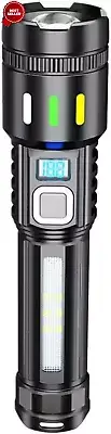 Rechargeable Flashlights 10000 Lumens, Handheld Tactical Torch, Led Flashlight f