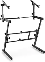 OnStage On-Stage KS7365EJ Pro Heavy-Duty Folding-Z Keyboard Stand with 2nd Tier