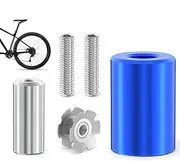 Crown Race Setting Tool - Aluminum Alloy Star Nut Tool with Spare Special Screws - Heavy-Duty Professional Headsets Repair Tool for 28.6mm Fork Tubes
