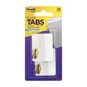Post It Filing Tabs White 50 x 38Mm 24 Pack Box of 6