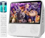 9.8'' Portable DVD Player for Car, 4000 mAh Rechargeable Outdoor CD Player with 7" Digital Screen, Support Sync Screen to TV, Support SD Card/USB/DVD/CD/Bluetooth/USB/Line/Timer/Repeat (White)