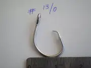 50 PCS. BIG GAME STAINLESS STEEL CIRCLE HOOKS 39960D SIZE #13/0