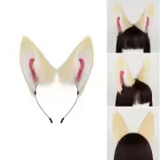 Wolf Foxes Costume Accessories, Animal Ear Hairband, Plush Tail for Girl Cosplay