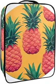 [YTYVAGT] Travel Shoe Bag,Waterproof Portable Organizer Storage Shoe Pouch,Round Background Pineapple