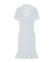 knitted midi dress S light blue