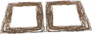 STOBAZA 2Pcs Rattan Wreath Base for DIY Craft Decoration Natural Vine Branches for Home Garden and Festival Decor and Stylish Design
