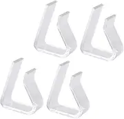 2sets Tablecloth Clips White Picnic Table Clips Triangle Tablecloth Holders for Camping Home 4pcs*2