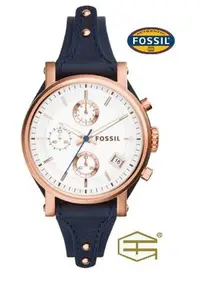 在飛比找Yahoo!奇摩拍賣優惠-【天龜】 FOSSIL 時尚典雅  簡約復古皮革淑女錶   