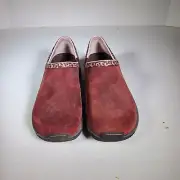 Merrell Encore Adams Raisin Women Clogs Suede Slip On Loafers Size 8.5 M