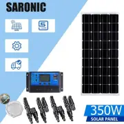 12V 350W Fixed Solar Panel Kit Mono Generator Caravan Camping Charger 350watt