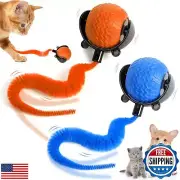 2PCS Interactive Cat Ball Toy, Cat Ball Toys with Cord Imitation Mouse, Obsta