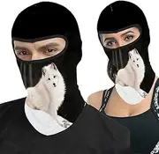 Rainnights Funny Cycling Riding Hood Full mask Headscarves Bib Pirate Balaclava Hats Printed Animal Sly Fox Cute Snow for Boys Girls Fri