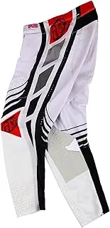 [Troy Lee Designs] SE Pro Motorcycle/Dirt Bike Pants for Men, Multiple Sizes/Colors, Durable, Ventilated and Flexible, Wavez Off-White/Red, 28, SKU 201607041