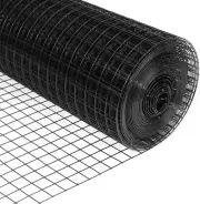 24'' X 50' 1/4Inch Hardware Cloth 19 Gauge Black Vinyl Coated Welded