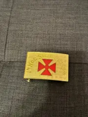 Masonic KNIGHTS TEMPLAR IN HOC SIGNO VINCES Grand Commander Sword Belt Buckle
